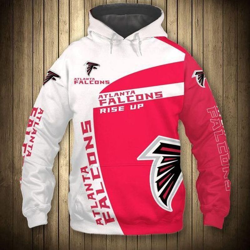 Atlanta Falcons White & Red Colors – Hoodie 3D