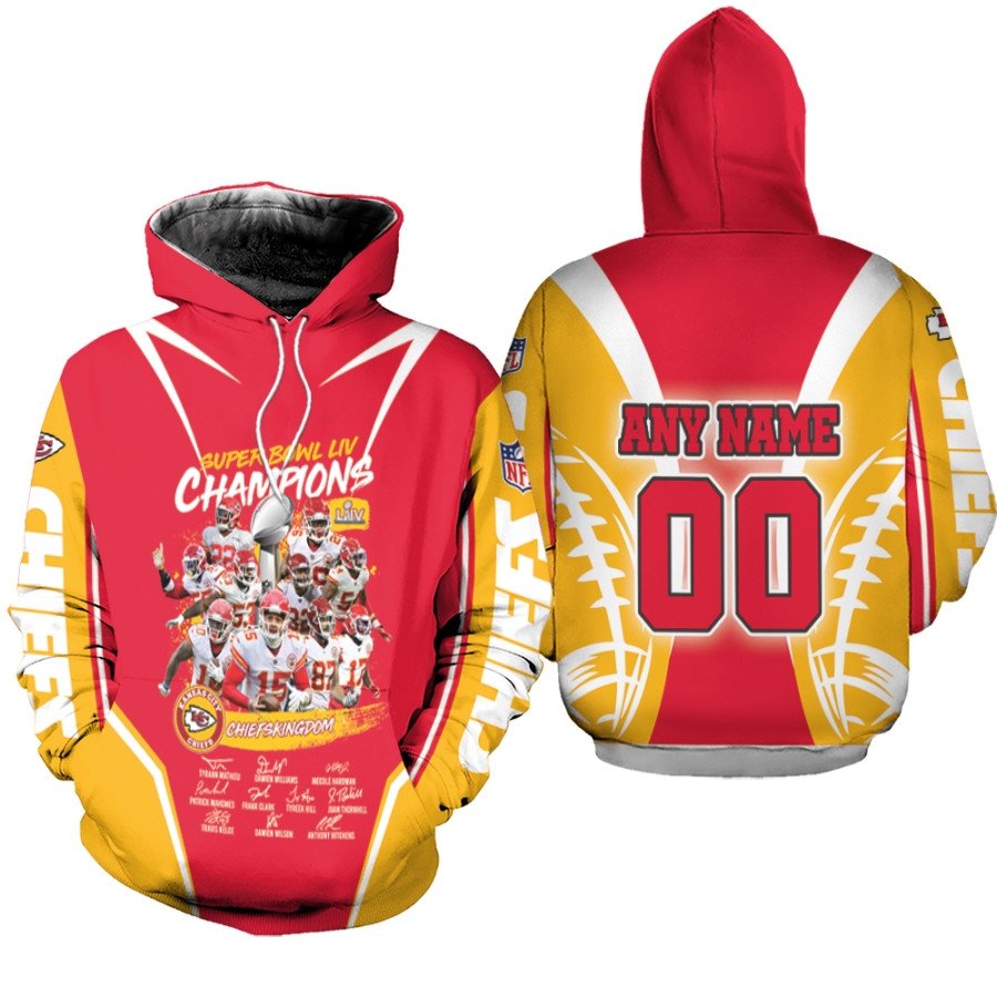 Kansas City Chiefs Champions Chiefs Kingdom Player Signatures 3D