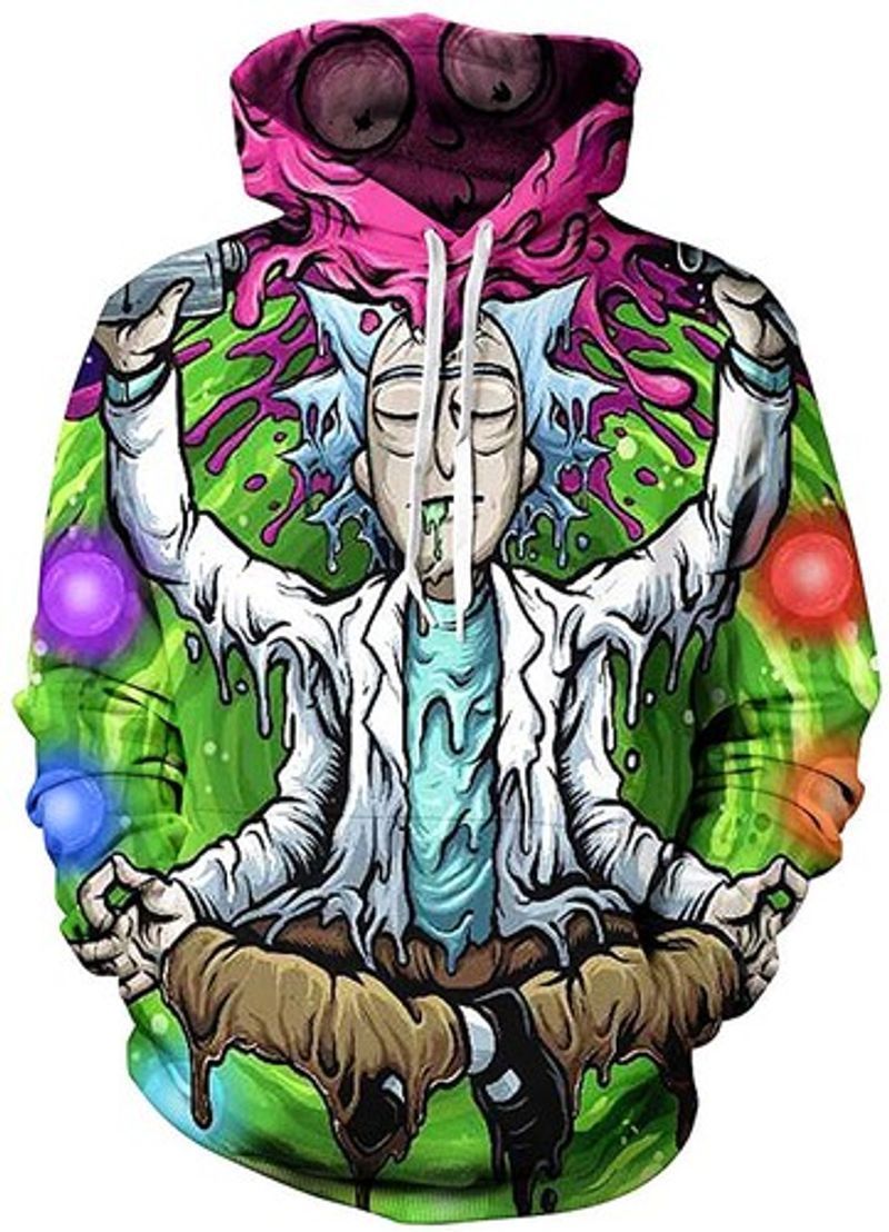 Rick Sanchez Rick and Morty Lil Hip Hop Rap Peep All over printed 3D T Shirt Sweatshirt Zip Hoodie Bomber N98